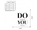 Quotes - Do What You Love Motivational Quote Wall Stickers Vinyl Lettering